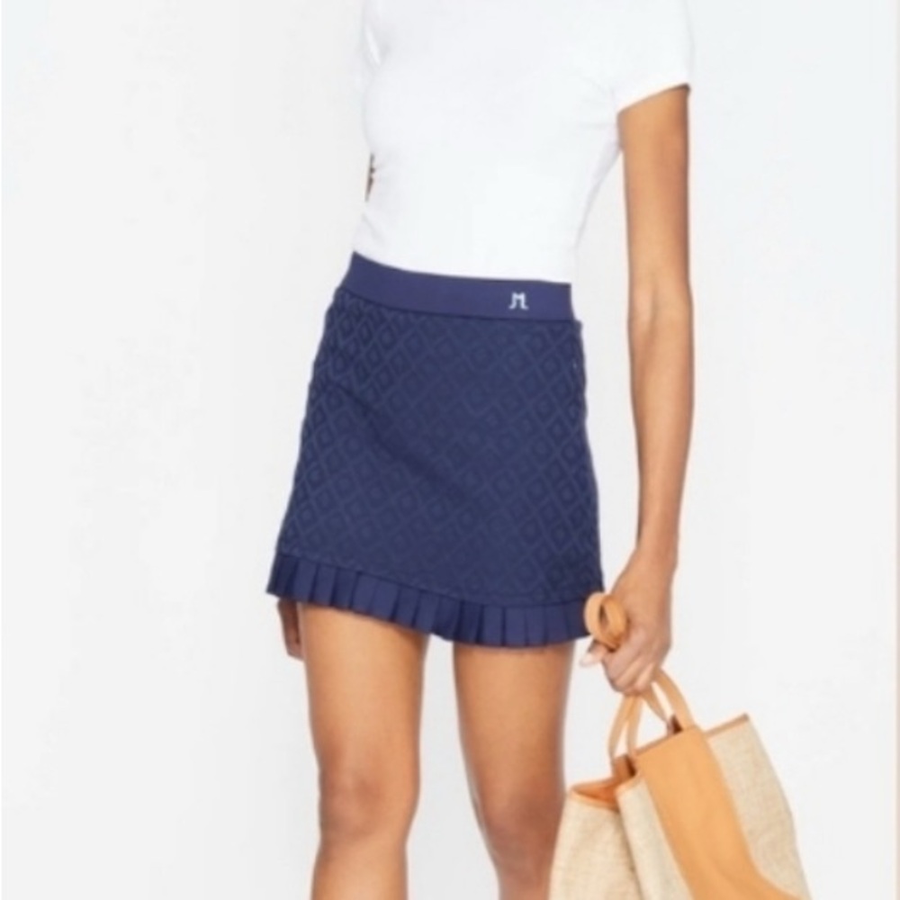 J McLaughlin Agnes Skort in Navy Duval Jacquard size Medium